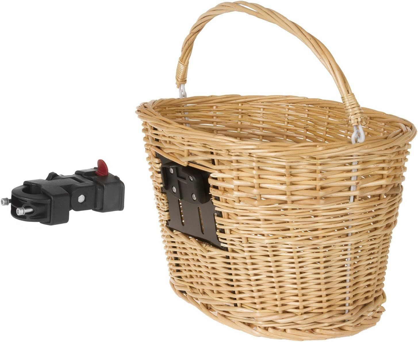 M-Wave Fahrradkorb, Weidenkorb mit Clip-On Halter günstig online kaufen