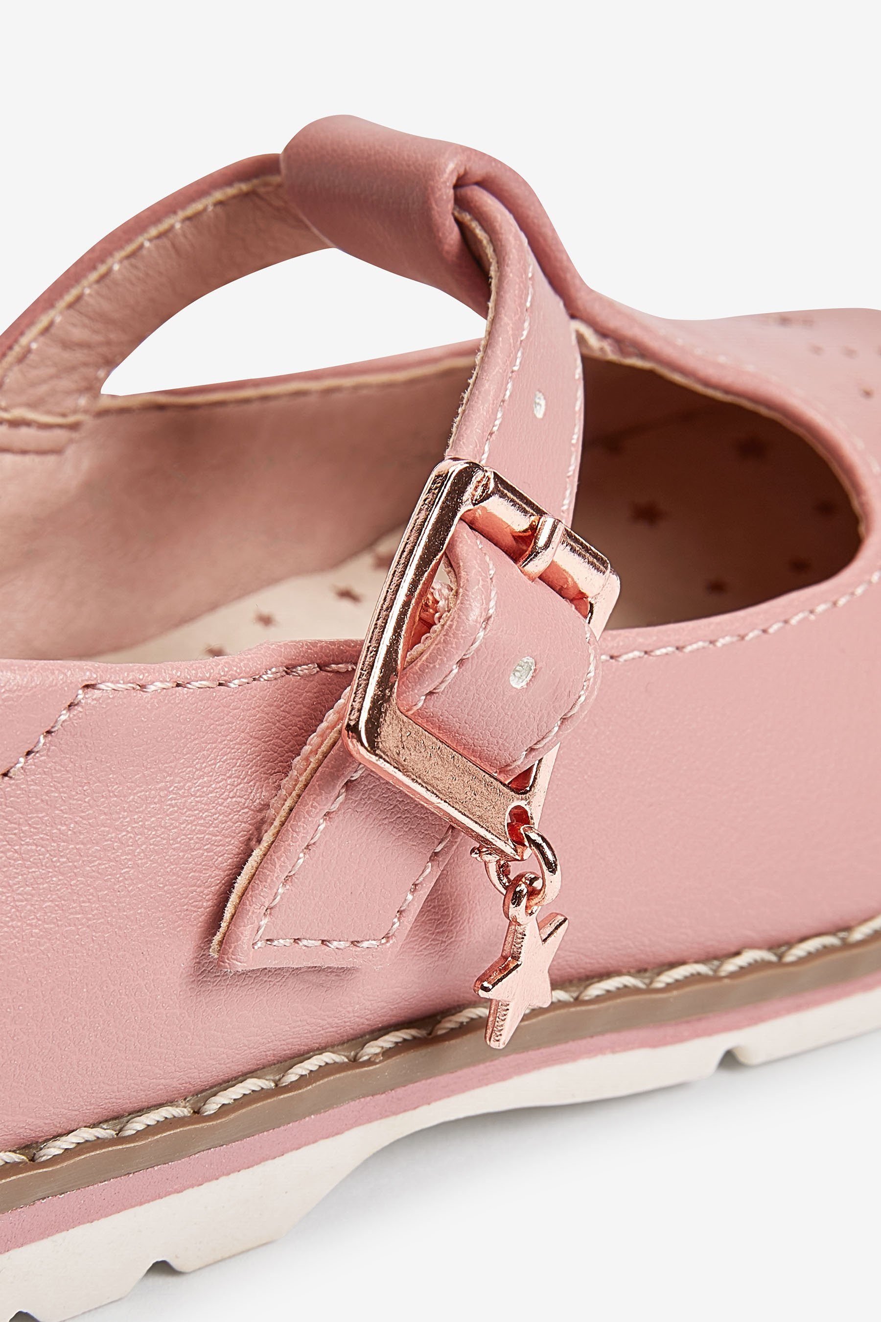 T-Steg, Stern Schuhe mit (1-tlg) T-Strap-Sandale Anhänger Pink Next und