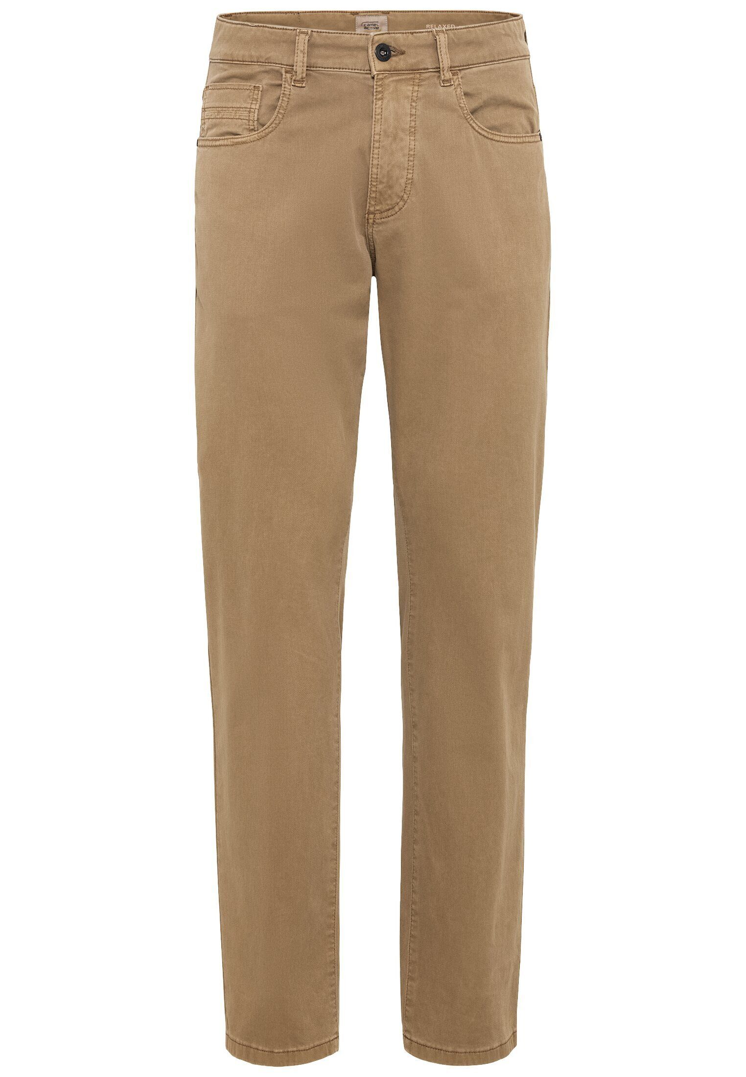 camel active 5-Pocket-Jeans 5-Pocket Hose Braun Relaxed Fit