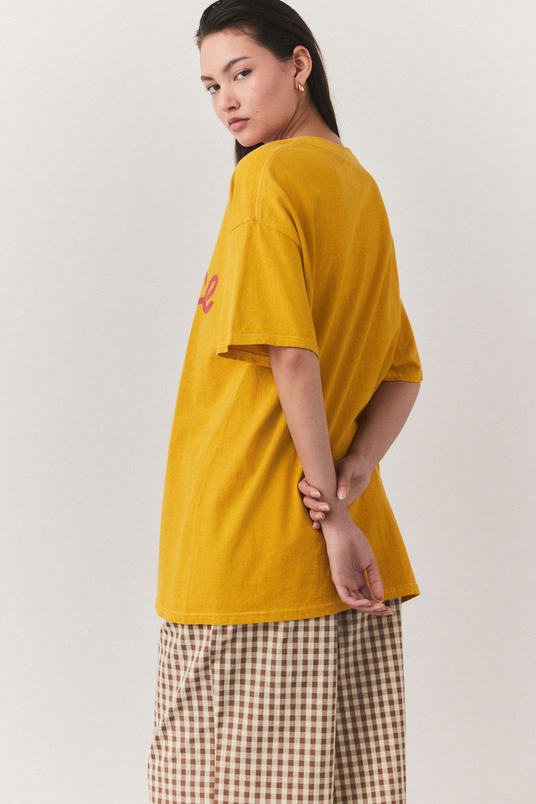 Next T-Shirt Oversized-T-Shirt mit Grafik aus Baumwolle (1-tlg) günstig online kaufen