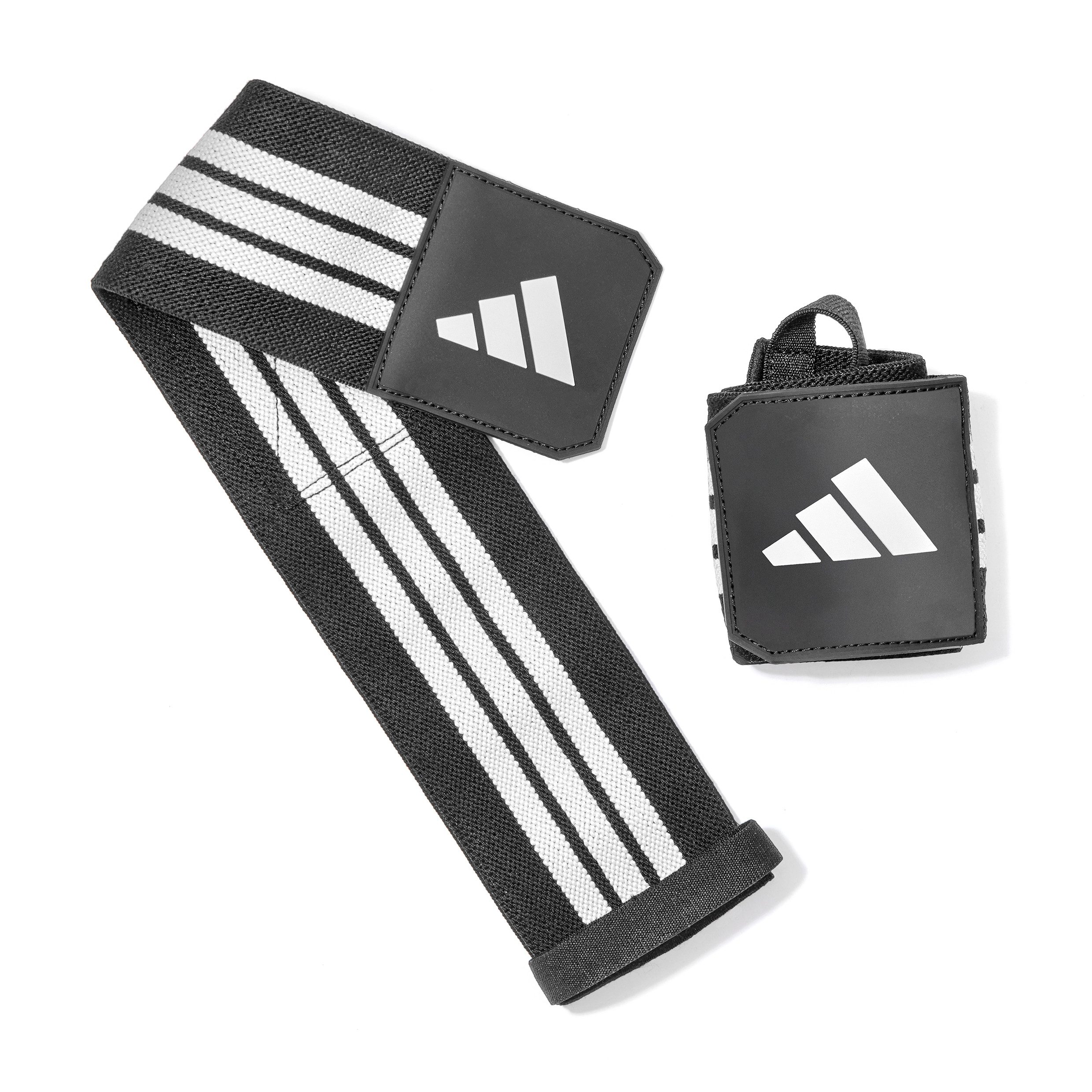 adidas Performance Handgelenkbandage Adidas Wrist Wraps - Black/White, Verstärkte Handgelenksstabilität für maximale Kraftübertragung