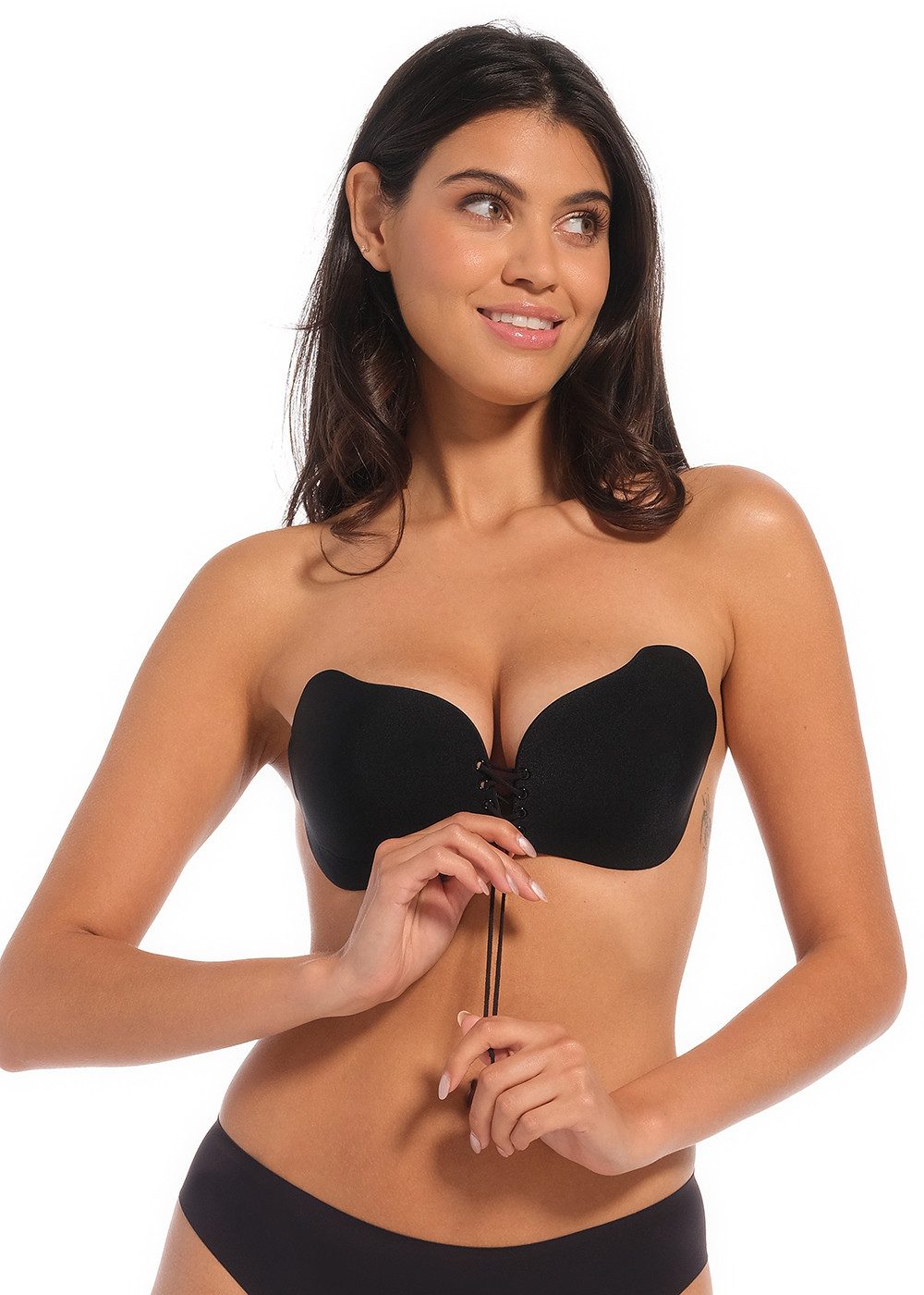 MAGIC Bodyfashion Klebe-BH Va-Va-Voom Bra vorn mit Schnürung