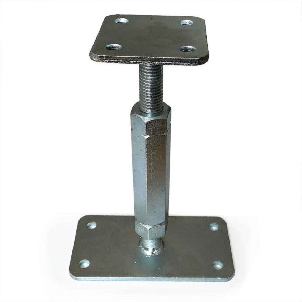 Gartenpirat Почтовая база P-Pfostenträger höhenverstellbar 160-220 mm Stützenfuß Stahl verzinkt, (1-St)