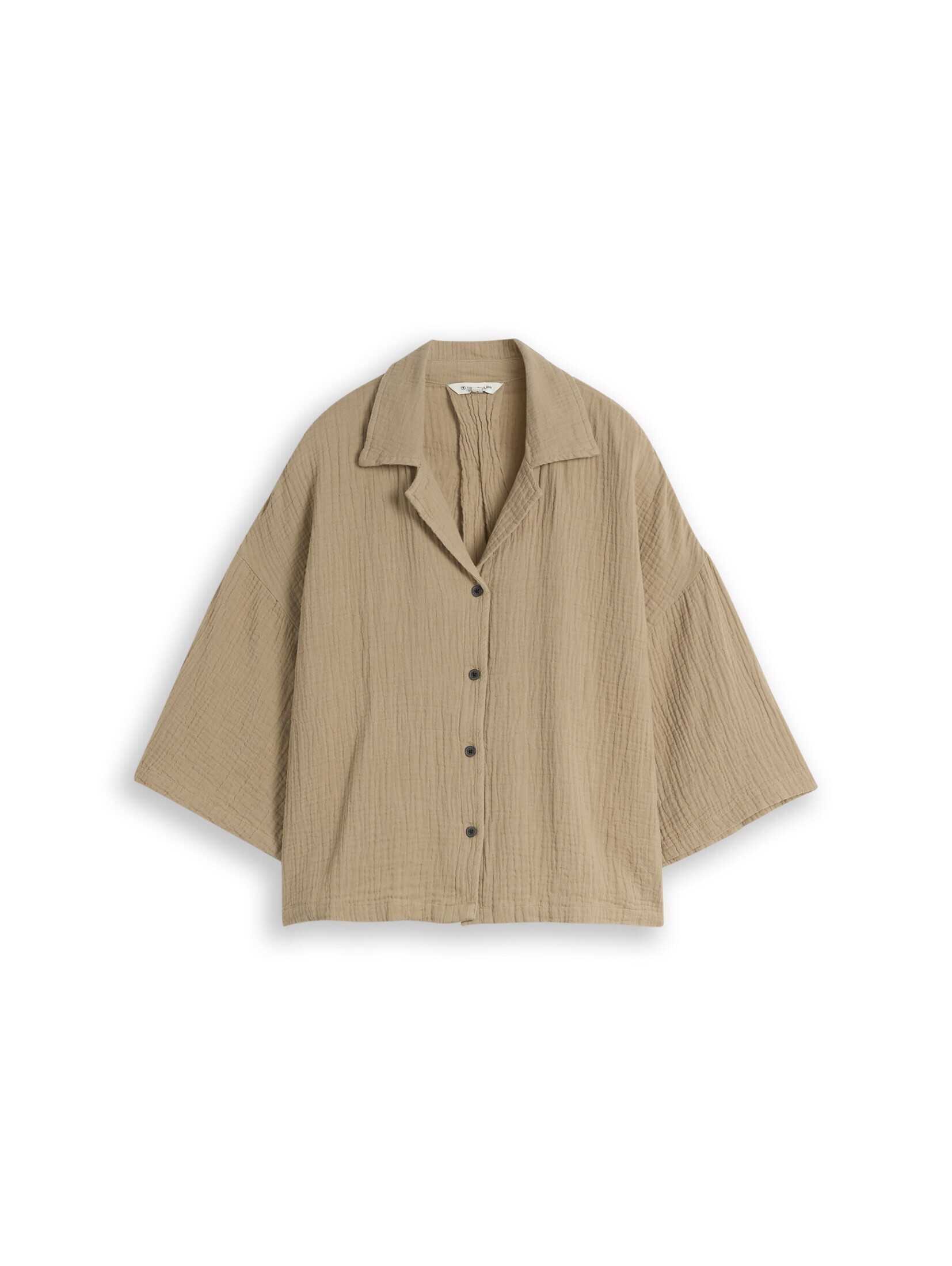 TOM TAILOR Langarmbluse Blusen & Shirts Oversize Musselin Bluse aus Baumwolle