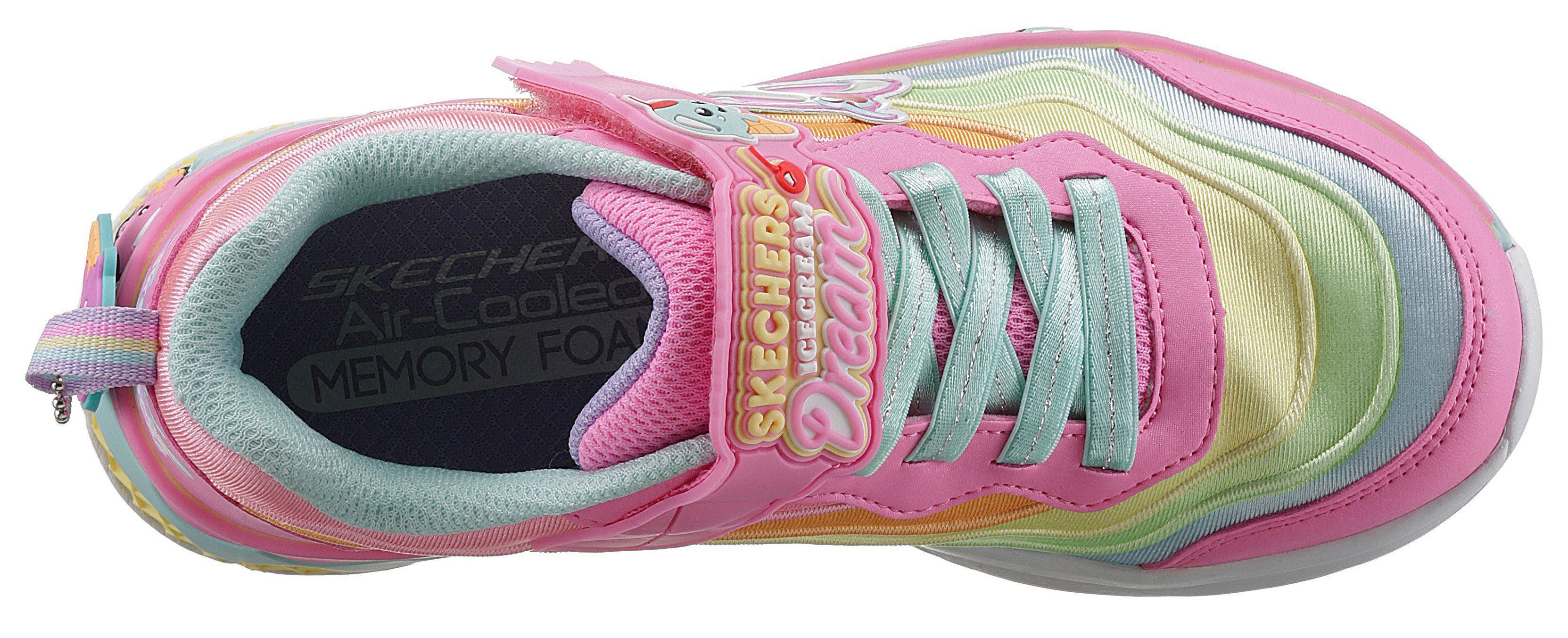 süßem Kids rosa-multi Sneaker mit SWEETIES- Eis-Motiv SUNDAE Skechers