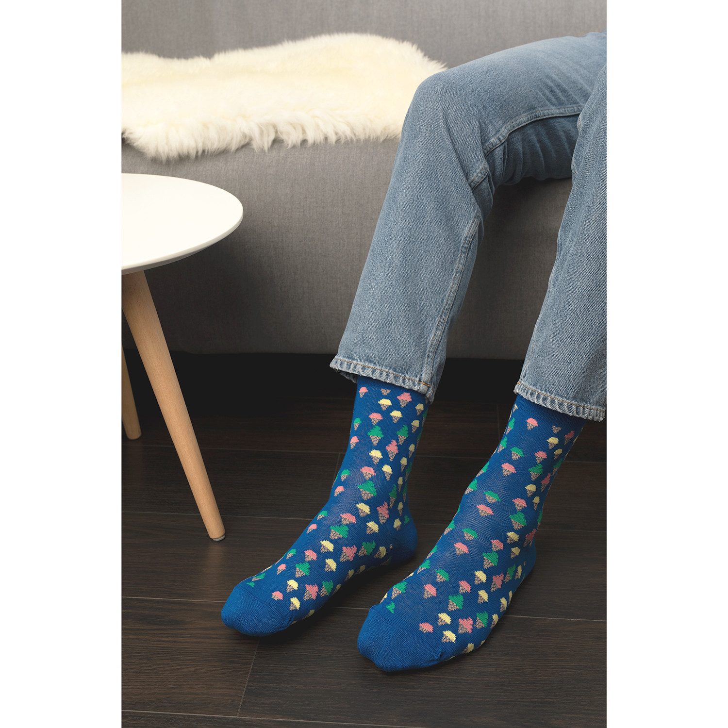 Footstar Basicsocken Damen/Herren Bunte Motiv Socken Funny Baumwollsocken