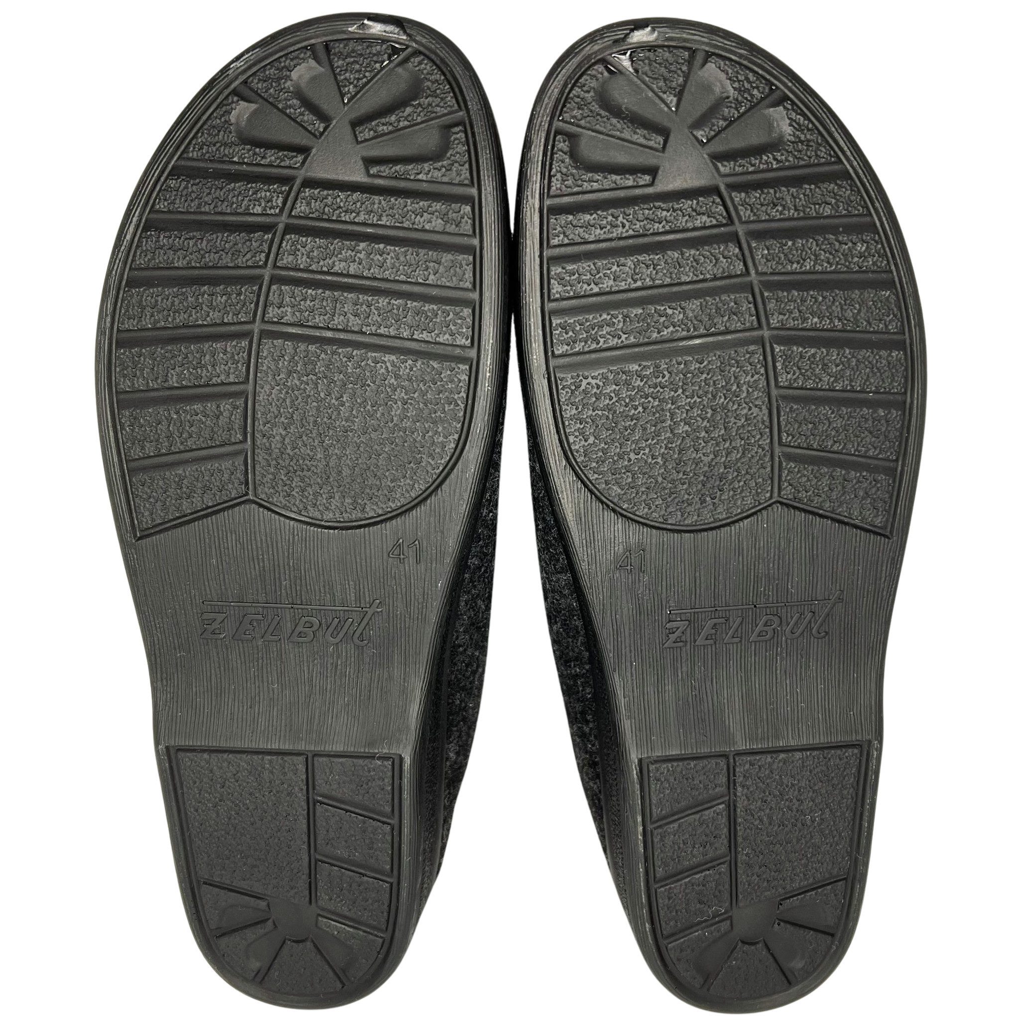 zelbut Damen Winter Filz Hausschuhe Schafwolle Hausstiefel Hüttenschuhe Reißverschluss