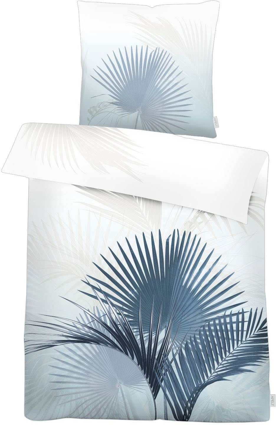 APELT Bettwäsche Santino Gots, Mako-Satin, 2 teilig, Bio-Baumwolle, Pflegeliecht