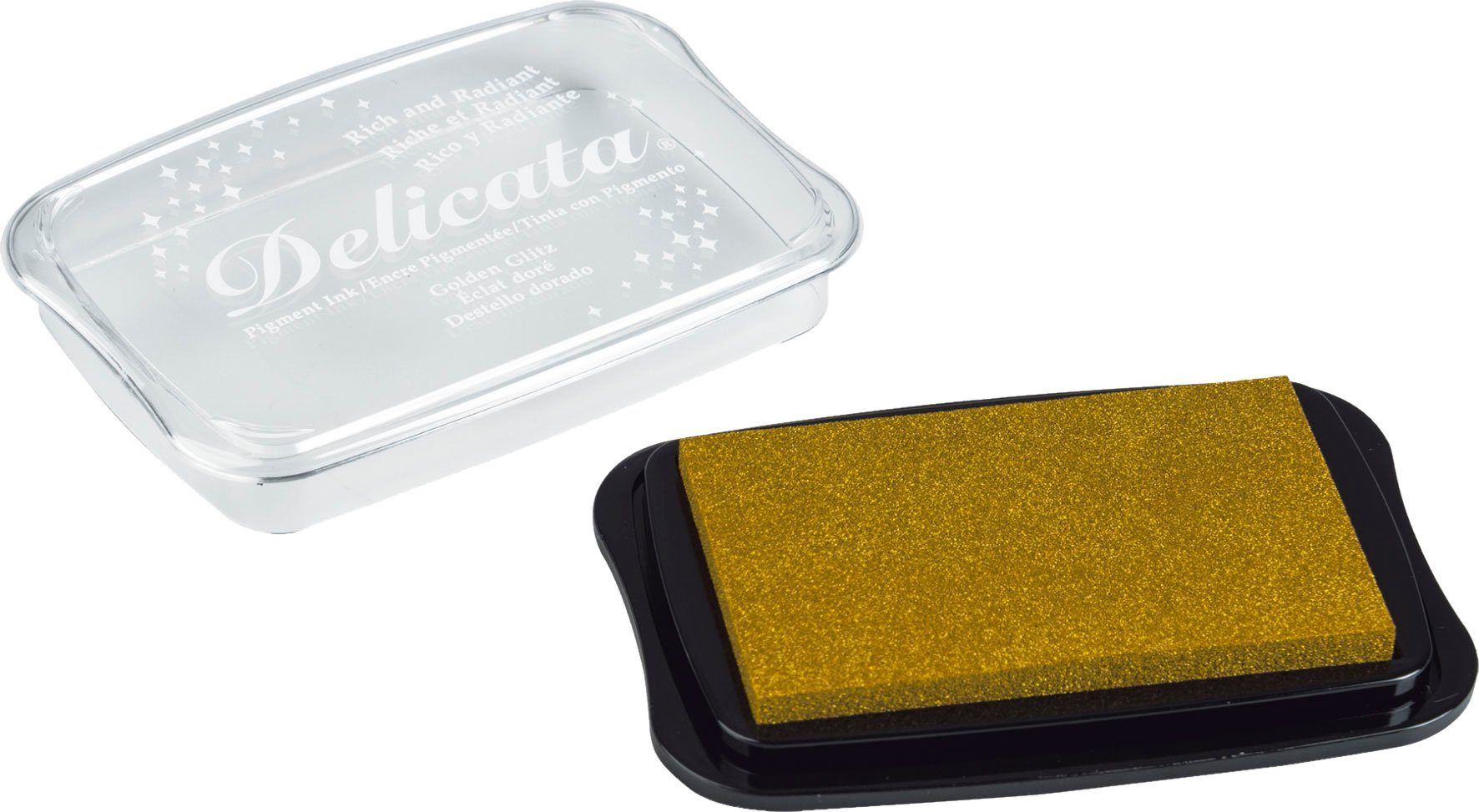 Tsukineko Stempel Stempelkissen Delicata Metallic, 10 cm x 7 cm x 1,5 cm