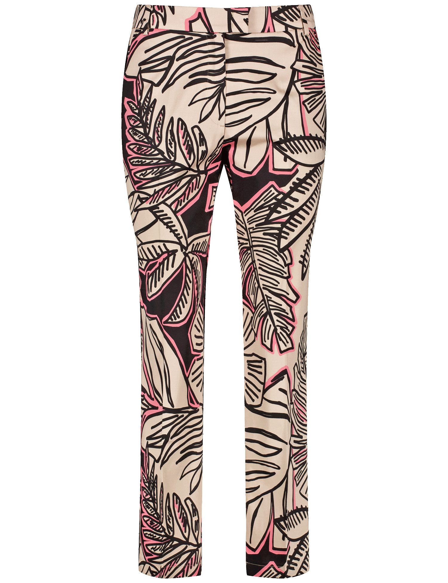 GERRY WEBER 5-Pocket-Hose Chino mit floralem Dessin