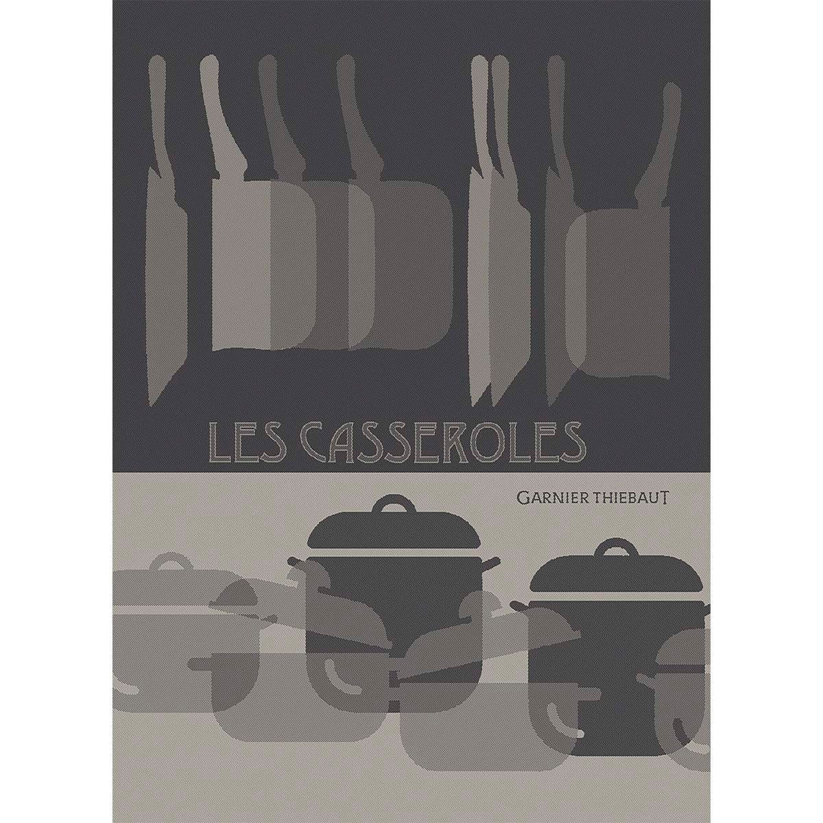 Garnier Thiebaut Geschirrtuch Geschirrtuch Les casseroles charbon 50x70 cm, (1-tlg., 1 x Geschirrtuch), jacquard-gewebt