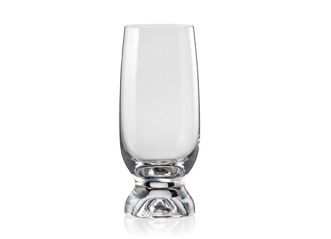 Crystalex Bierglas Gina klar 350 ml 6er Set, Kristallglas, Kristallglas