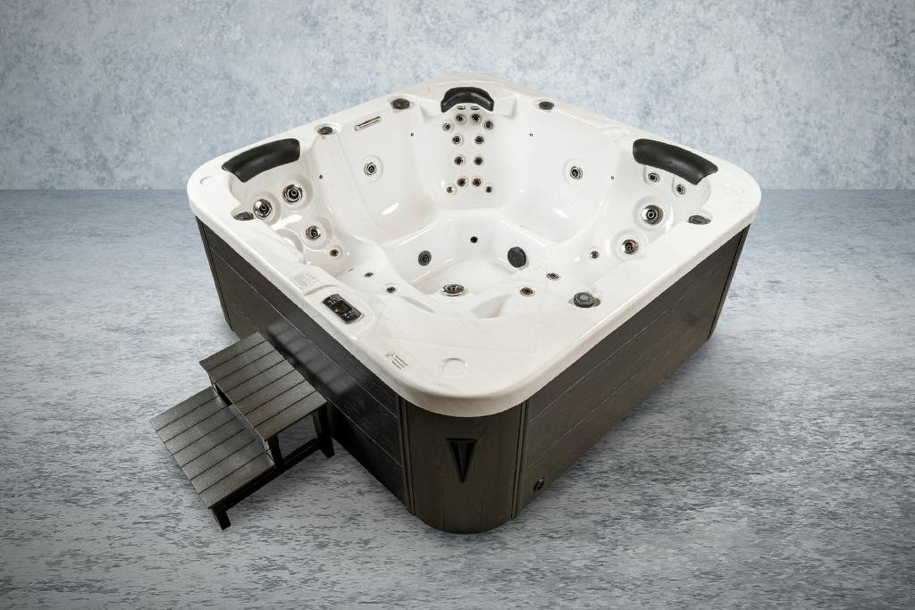 PureHaven Whirlpool 215x215 cm – 5 Personen, Massage & Lichttherapie