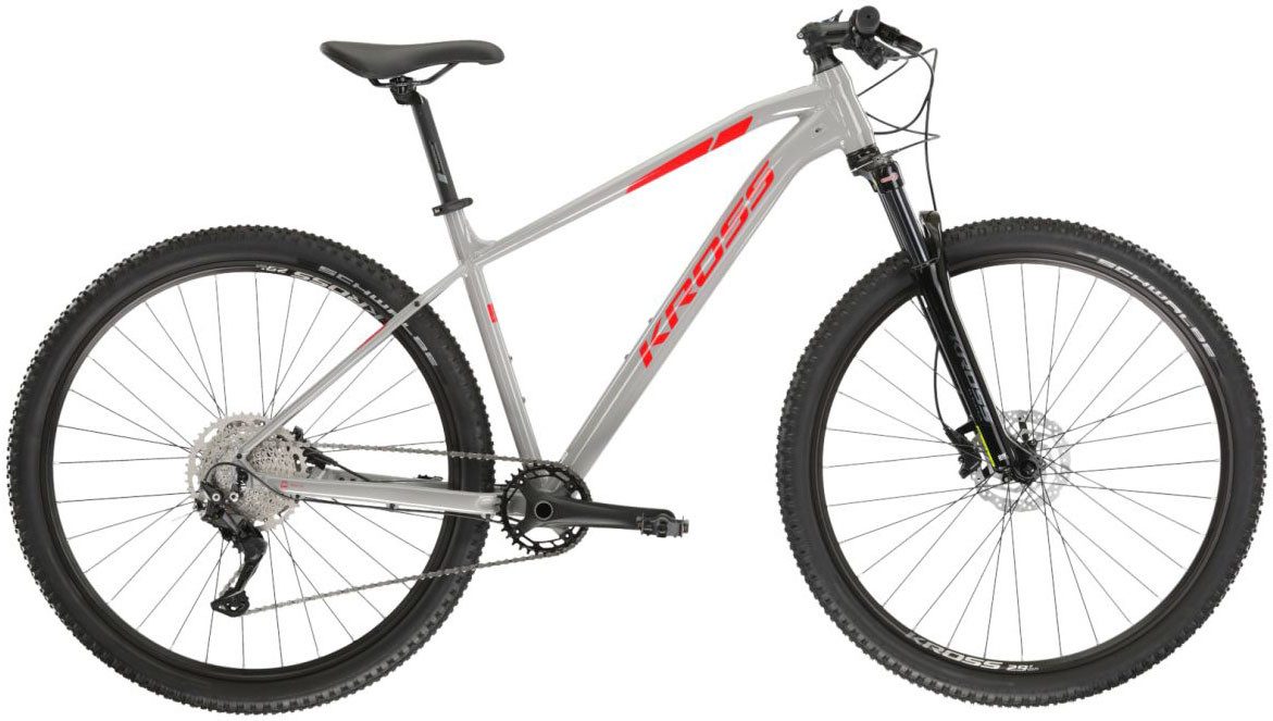 Kross Mountainbike KROSS MTB Усі бренди Level 4.0 29" grau 10 Gänge, 10 Gang Shimano DEORE M5120 Schaltwerk, Kettenschaltung