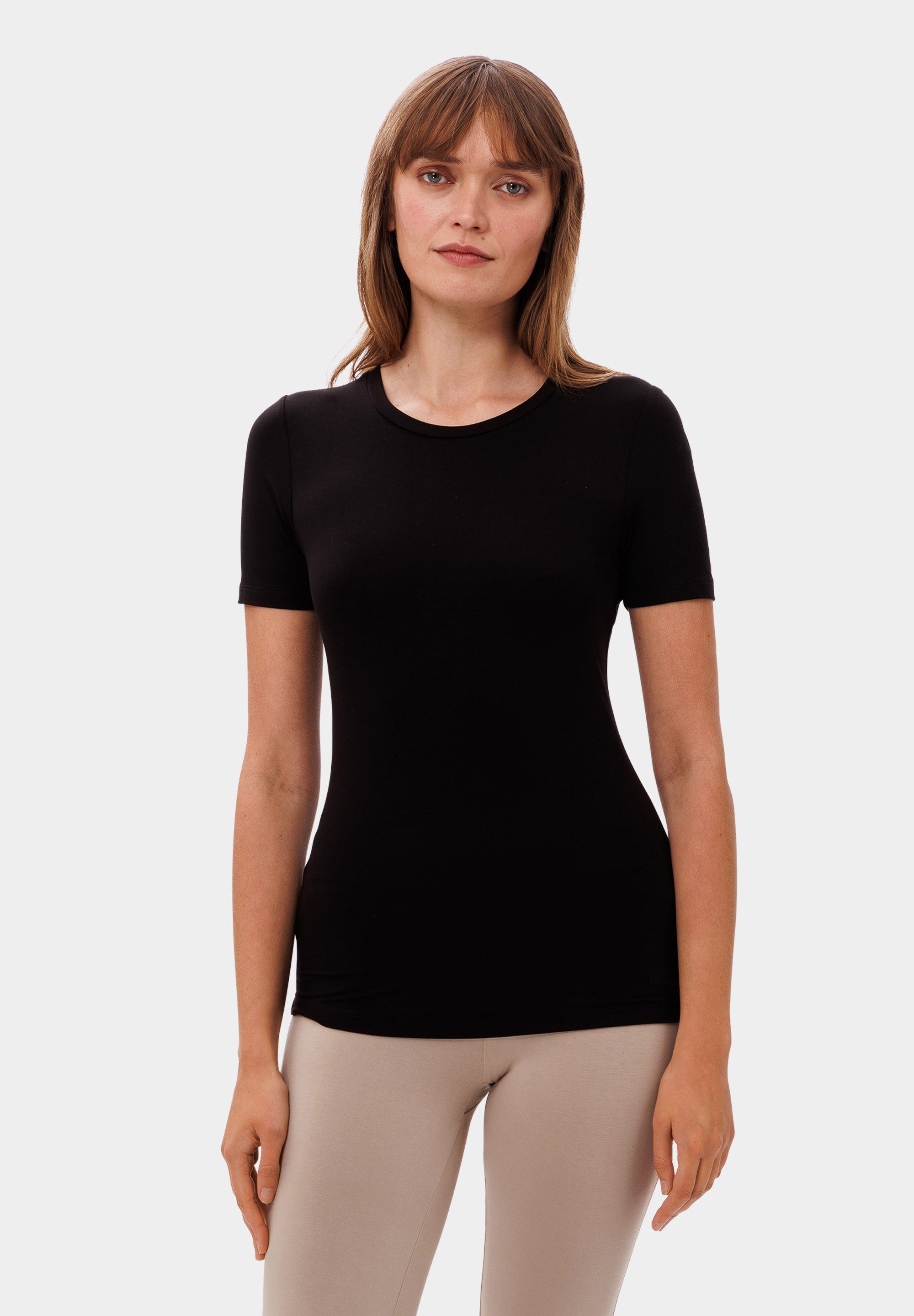 Les Lunes T-Shirt ANNIE T-Shirt Slim Fit Slim Fit Shirt, figurbetont, klassisch, Basic