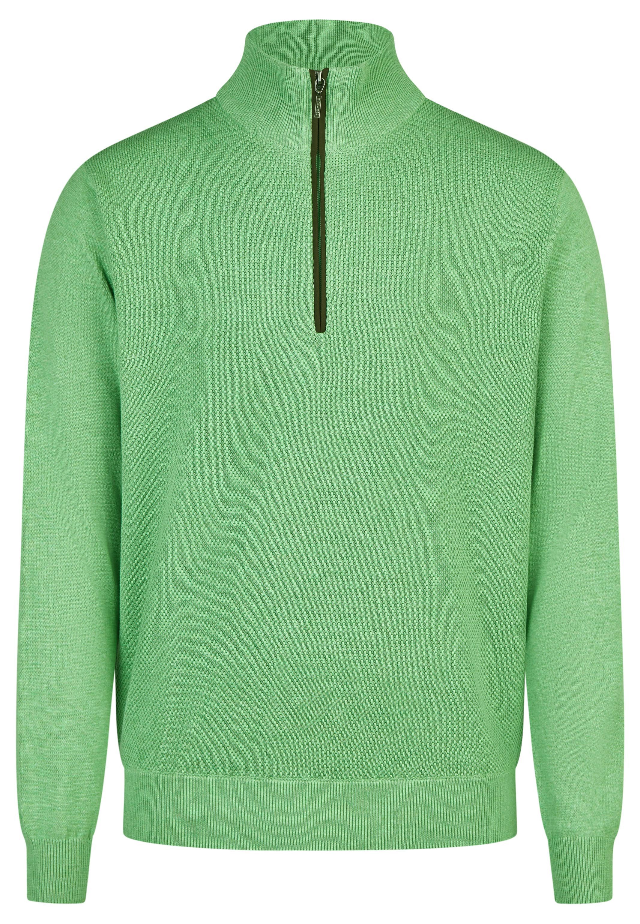 Redmond Strickpullover Basic (1-tlg) Troyer - Baumwolle - Atmungsaktiv