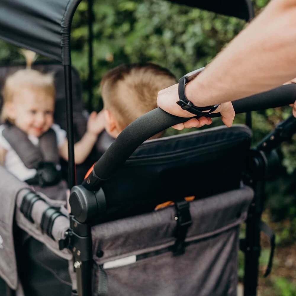 Wonderfold Bollerwagen W2 Elite Kinderwagen für 2 Kinder / Bollerwagen