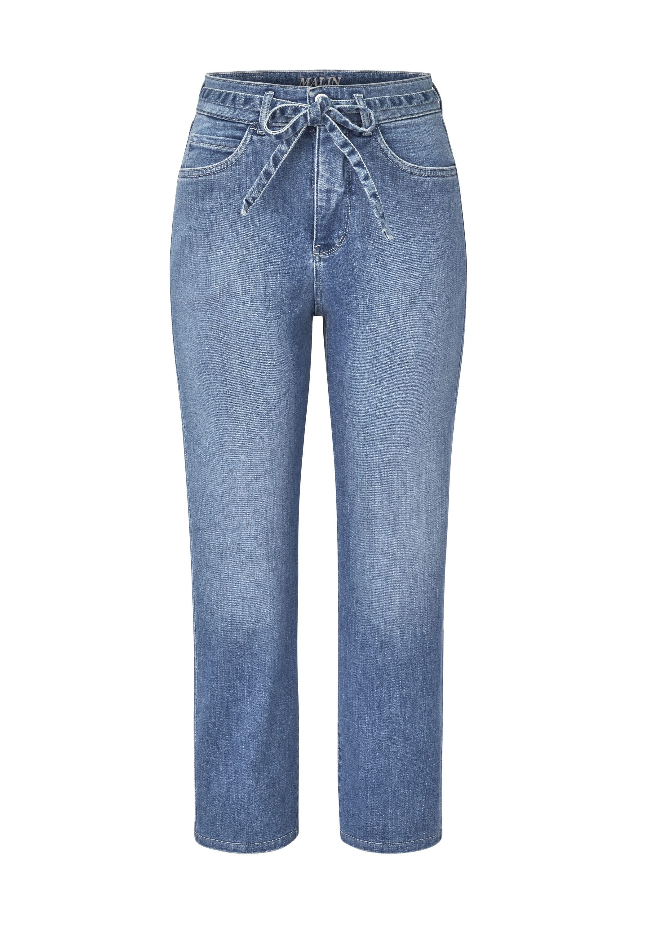 Paddock's 7/8-Jeans MALIN Slim-Fit Bootcut Jeans mit Denim Deko Band und Hi günstig online kaufen