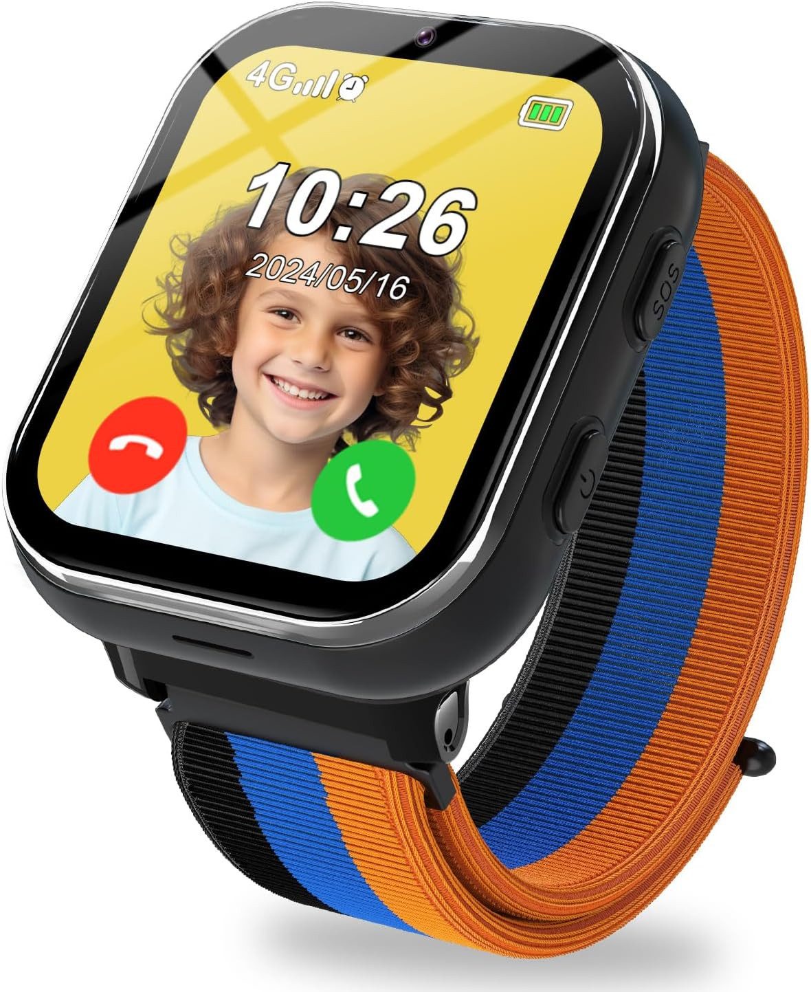 PTHTECHUS T32 Smartwatch (2,5 cm, sim-karte), 4G Kinder Smartwatch mit Videoanruf GPS Ortung