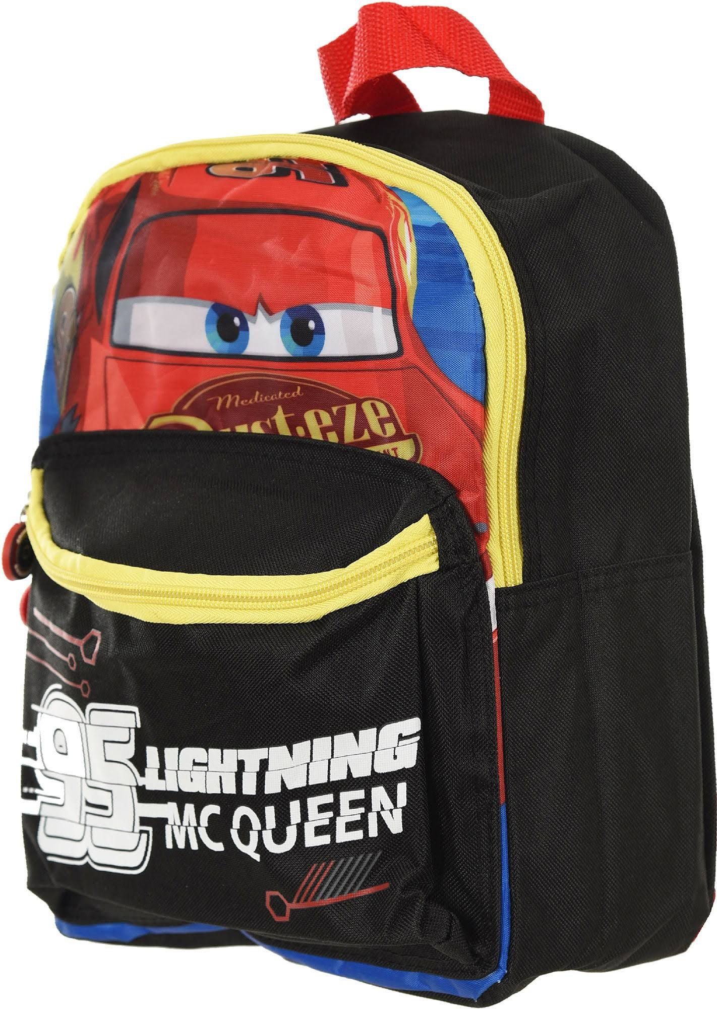 Disney Cars Kinderrucksack CARS Rucksack Kinderrucksack für Jungen und Mädchen LIGHTNING SPEED MCQUEEN KITA Schule Kindergarten Grundschule Sport Training Kindergeburtstag mit Fach für Trinkflasche, Brotdose 29X24X10 cm