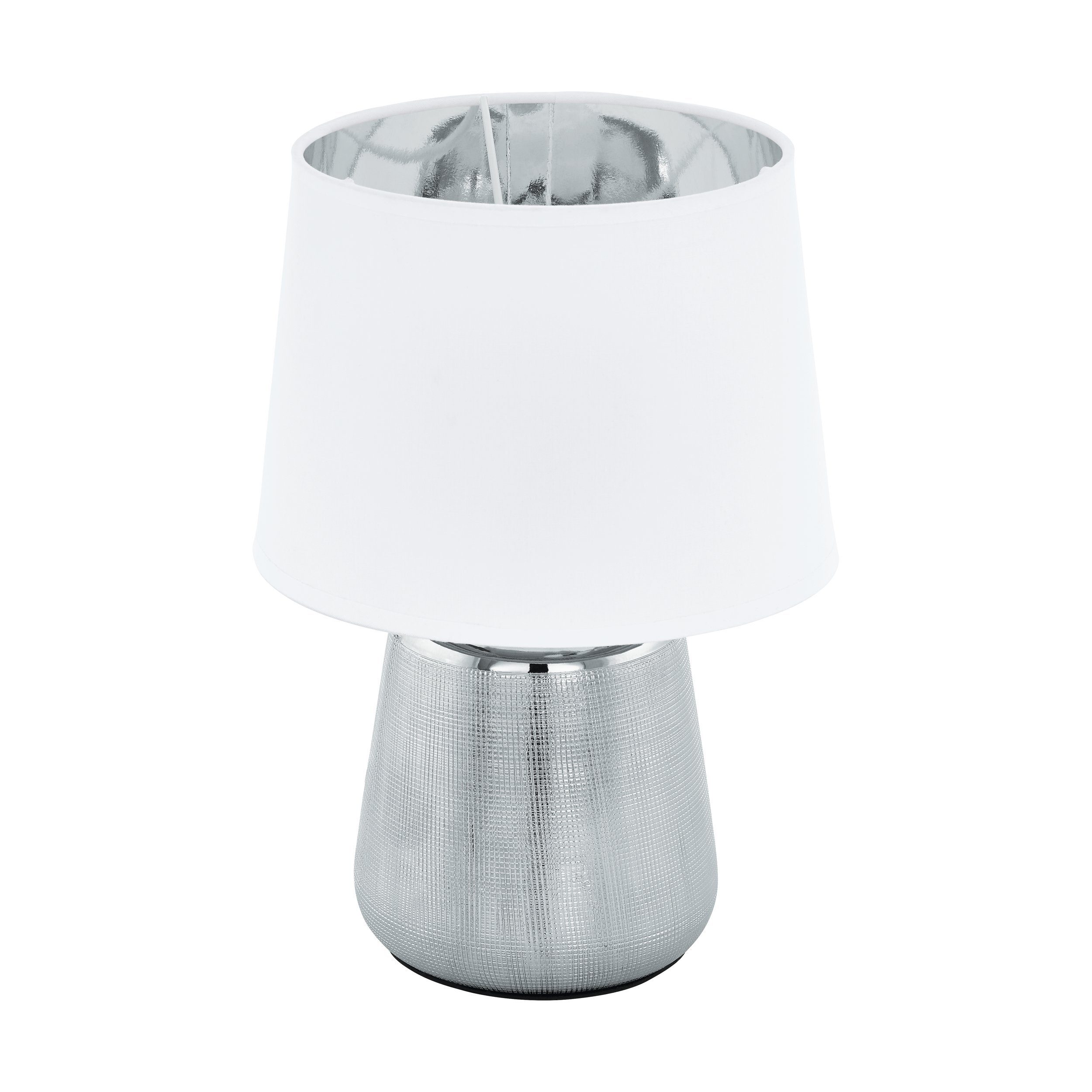 EGLO LED Tischleuchte Lampe Manalba Tischleuchte, Nachttischlampe, Schlafzimmer exklusive, E14 Leuchtmittel 1, Tischlampe