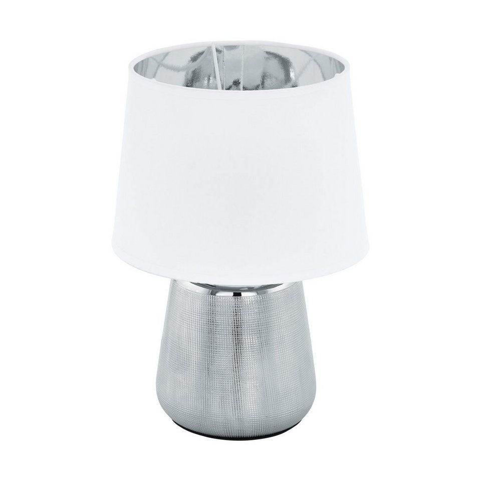 EGLO LED Tischleuchte Manalba 1, Leuchtmittel exklusive, Nachttischlampe,  Tischlampe, Tischleuchte, Schlafzimmer Lampe E14