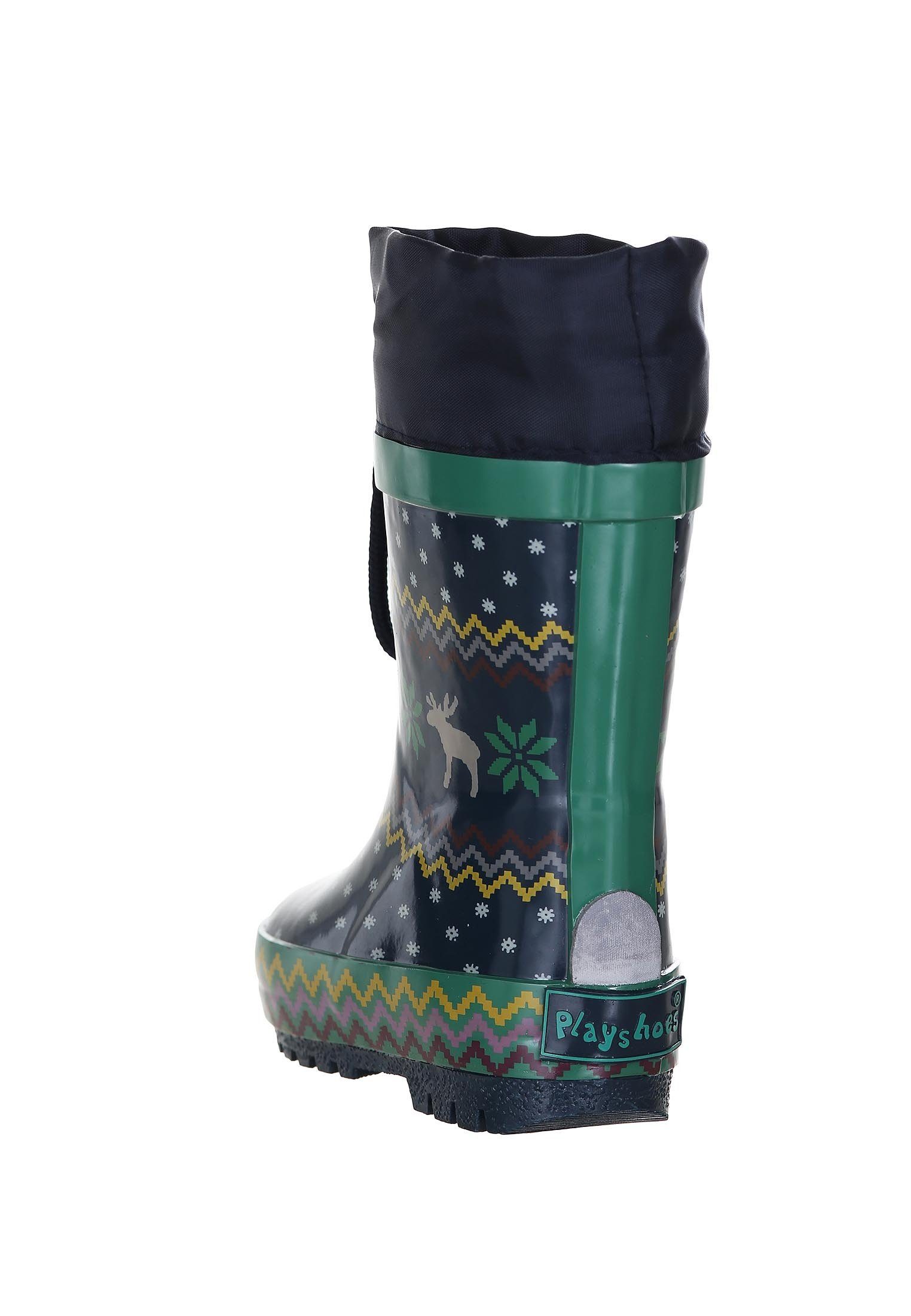 Playshoes Gummistiefel Norweger gefüttert Gummistiefel