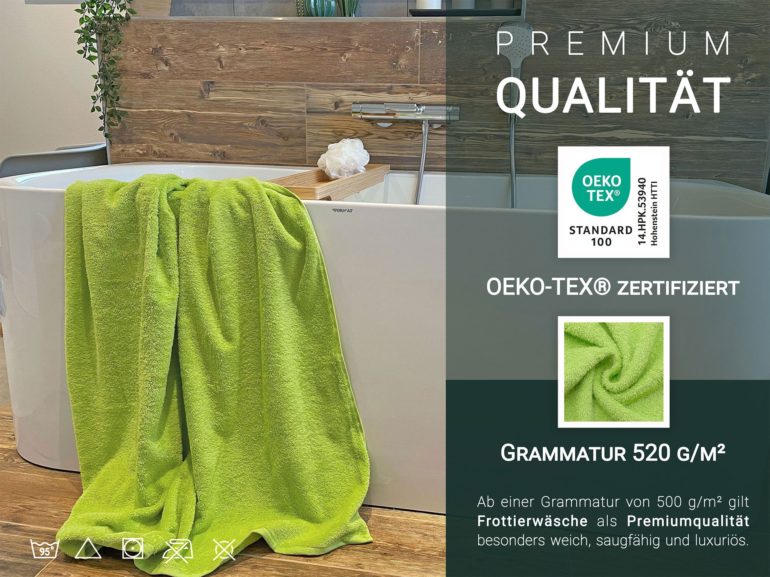 ZOLLNER Badetücher, Walkfrottier (2-St), 100 x günstig online kaufen
