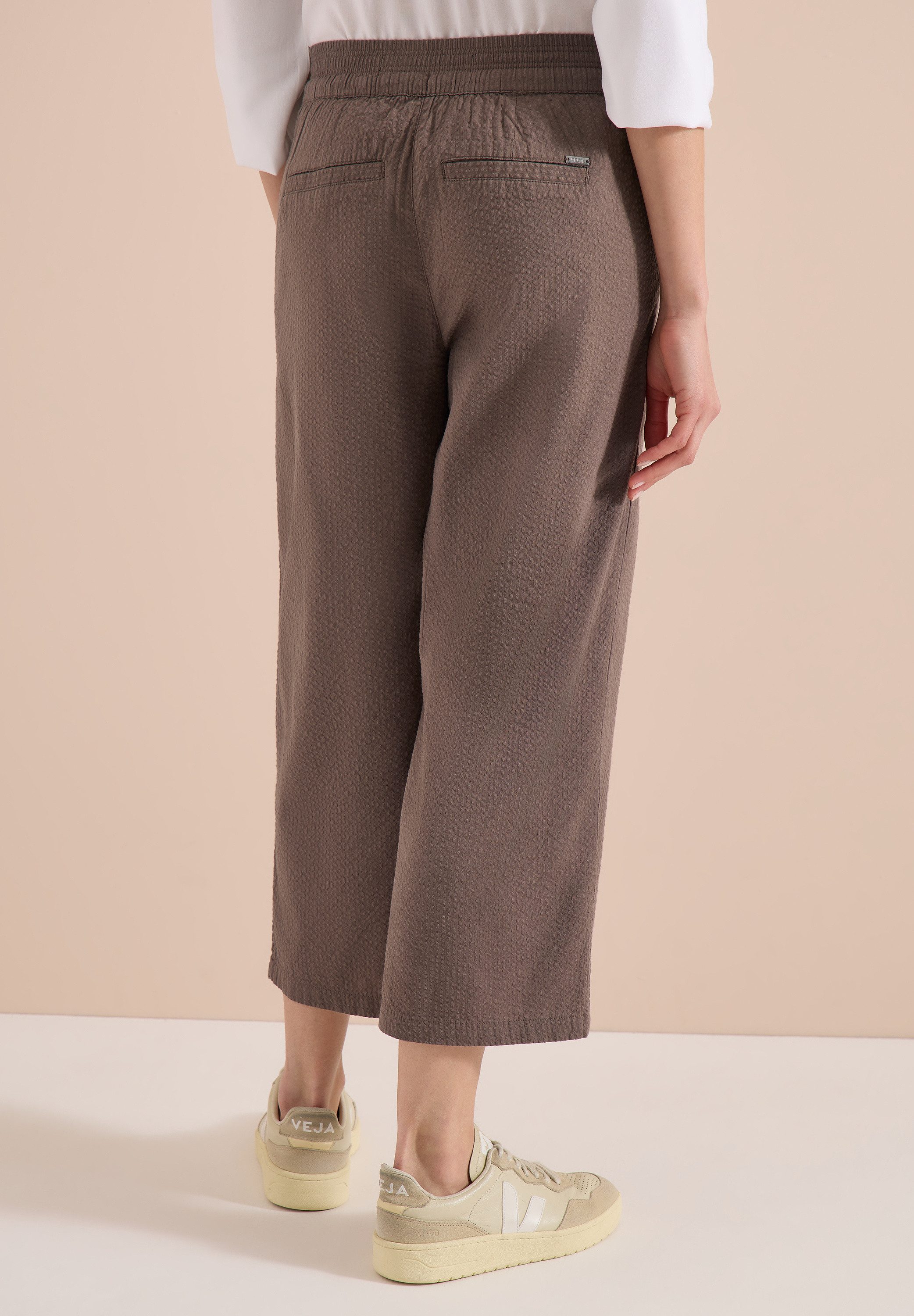 CECIL Culotte aus Seersucker-Material