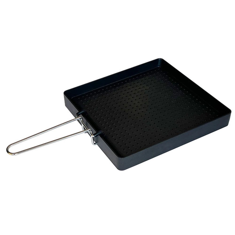 Primus Gaskocher Grillplatte für Moto Stove Campingkocher Schwarz Tepanyaki Grillpfanne, Fettableitend, Antihaftbeschichtet
