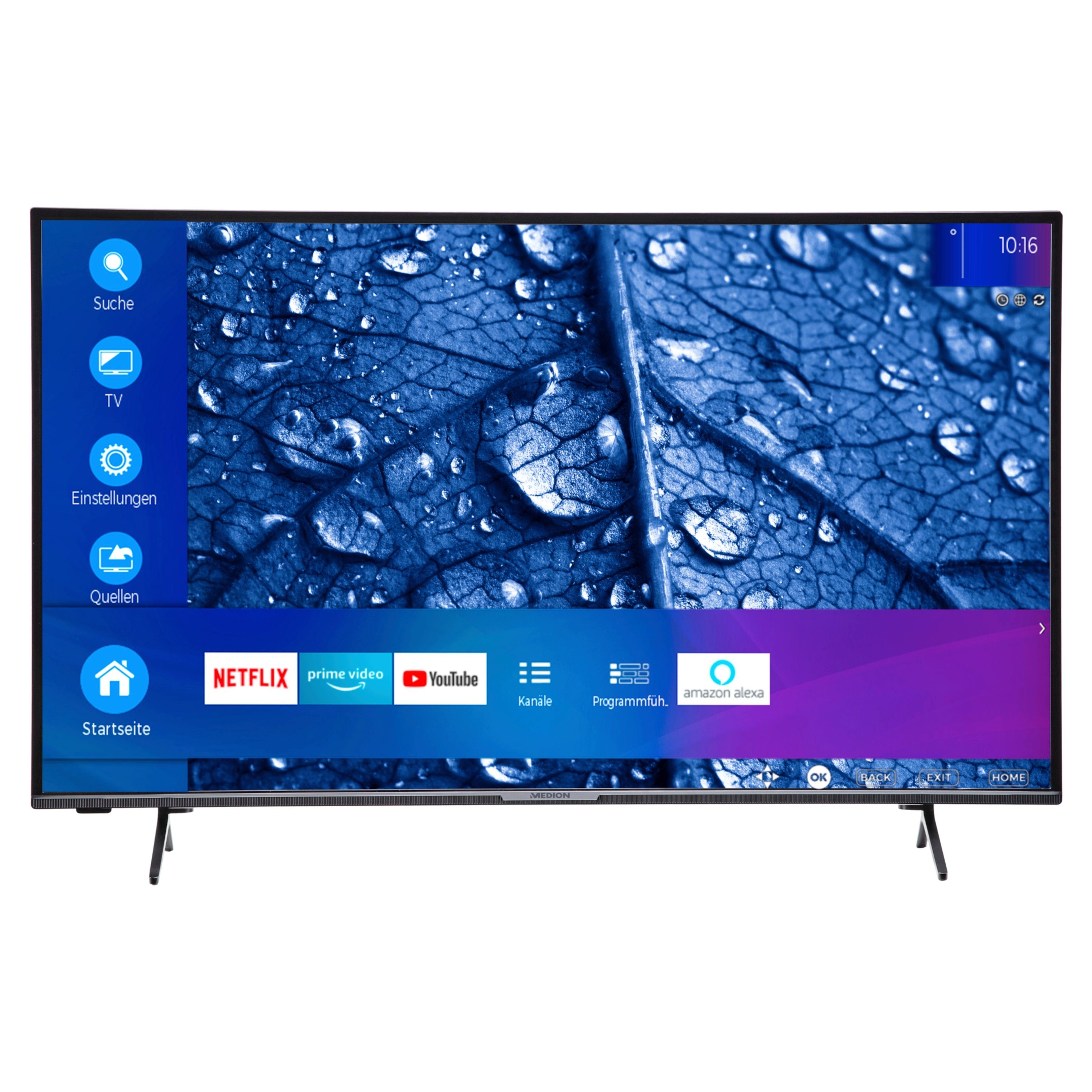 Medion® MD30020 (108 Display 1080p 60Hz, MD30020) Full-HD Smart-TV, HD, cm/42.5 Zoll, LED-Fernseher Full