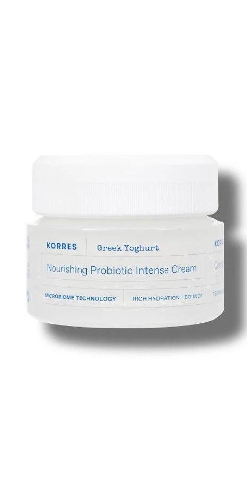 Korres Feuchtigkeitscreme Greek Yoghurt - Probiotische Feuchtigkeitscreme 40ml, Speziell für trockene Haut, unterstützt die Hautbarriere