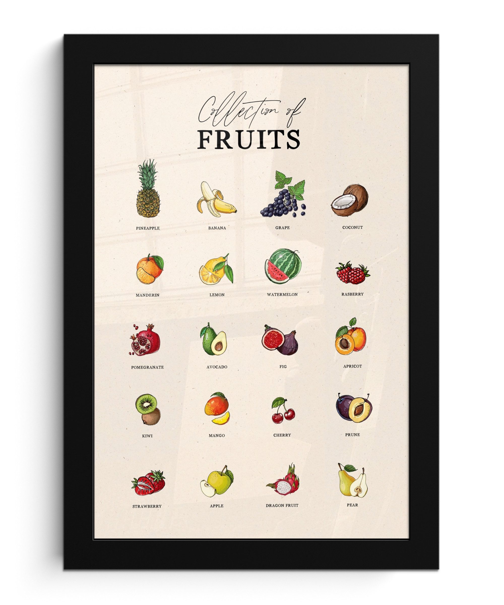 MuchoWow Poster Obstsorten - Farbenfroh - günstig online kaufen