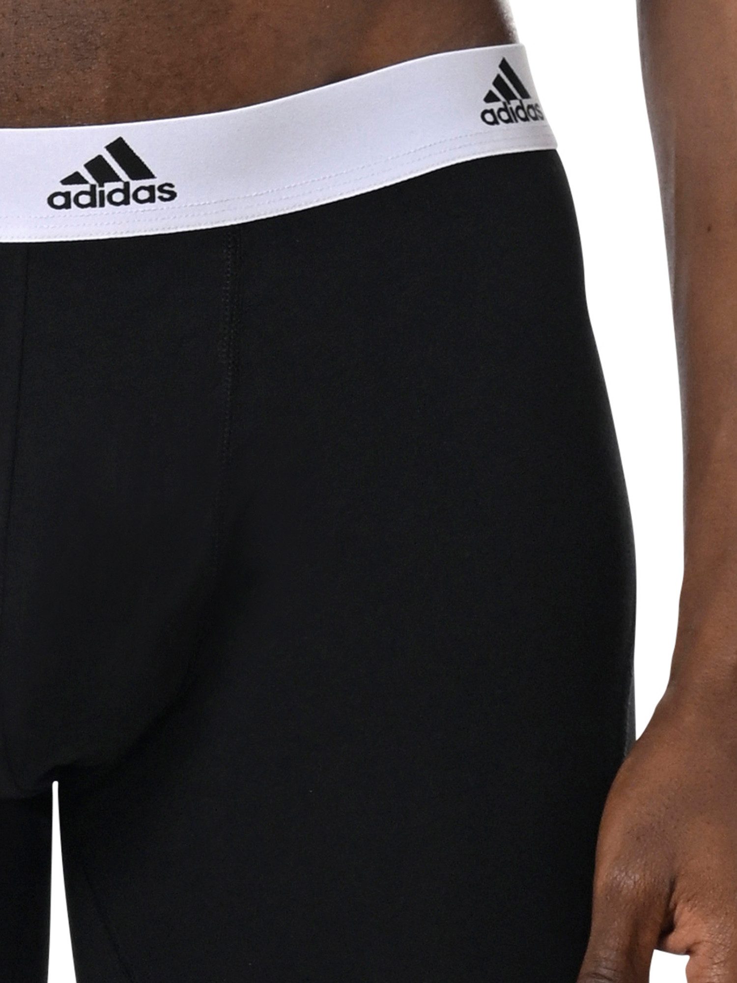 adidas Sportswear Trunk Boxer Brief mit längerem Bein - Active Flex Cotton (3-St) Boxershorts Herren Unterwäsche