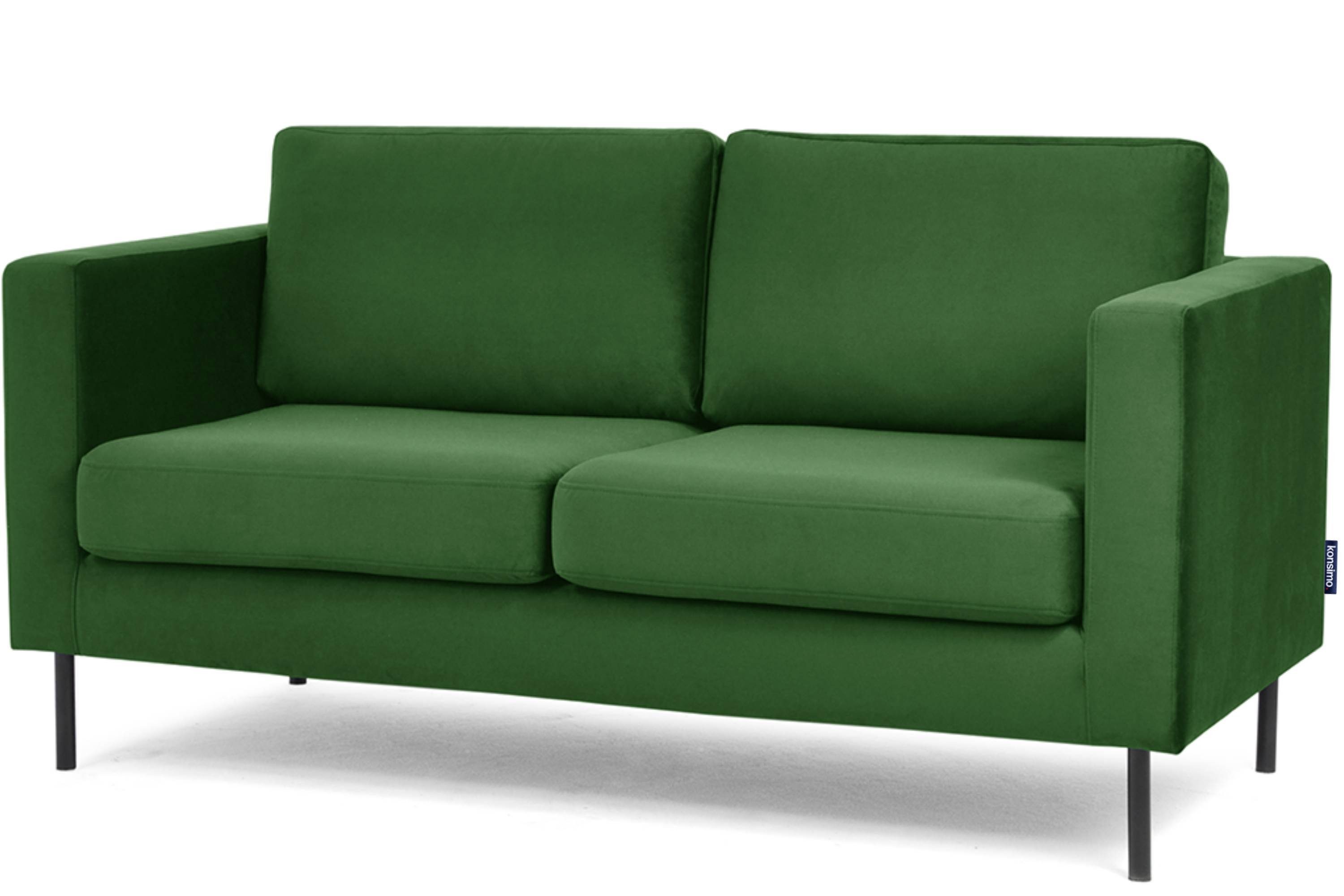 TOZZI grün Beine, grün Design Konsimo | universelles hohe Personen, 2 grün Sofa 2-Sitzer |