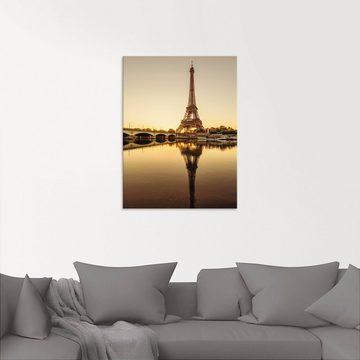 Artland Glasbild Paris Eiffelturm V, Gebäude (1 St), in verschiedenen Größen