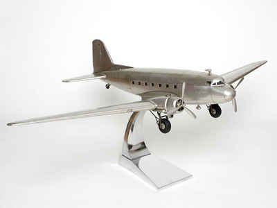 Brillibrum Modellflugzeug »Modellflugzeug Douglas Dakota DC-3 Rosinenbomber Metall Vollmetall Standmodell Flugzeug-Modell Nachbildung Passagierflugzeug Transportflugzeug«