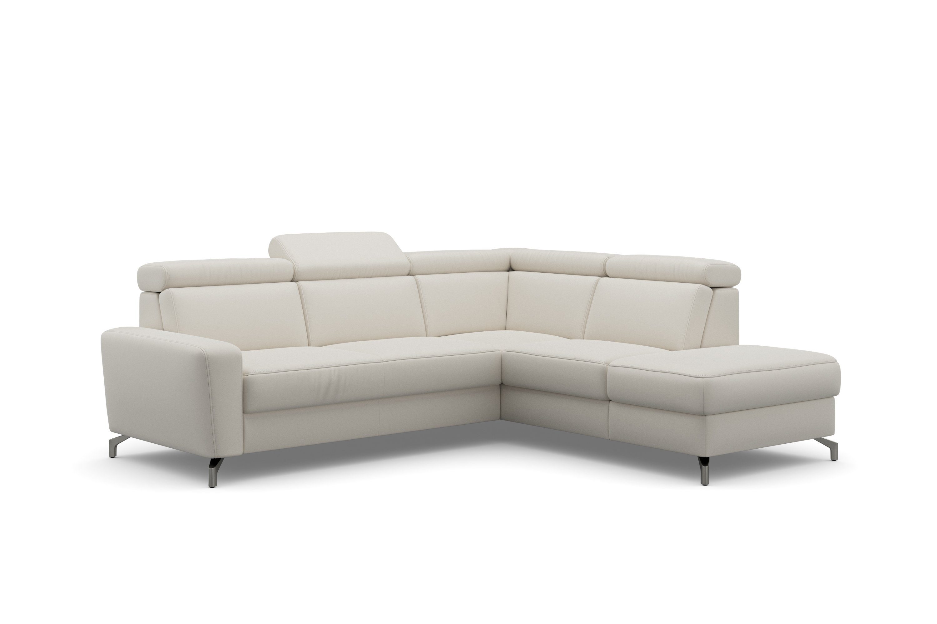 sit&more Ecksofa Scarlett L-Form, inklusive Kopfteilverstellung, wahlweise mit Bettfunktion, Bettkasten