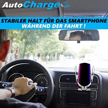 MAVURA AutoCharge Qi Auto Wireless Charger Handyhalterung KFZ Schnelllade-Gerät (Kabelloses Automatik Ladegerät Handy Smartphone)