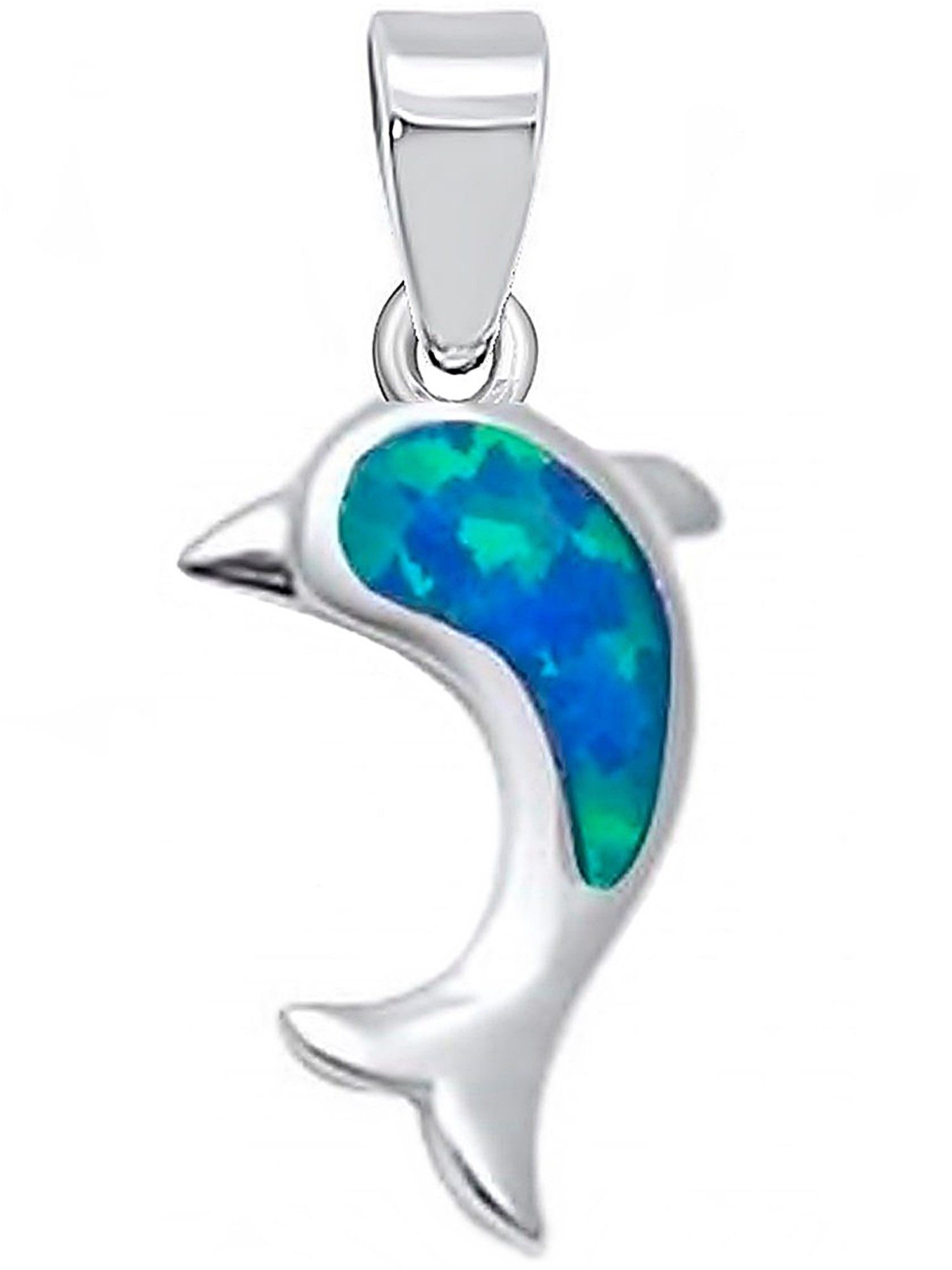 Goldene Hufeisen Kettenanhänger Opal Delfin Anhänger günstig online kaufen