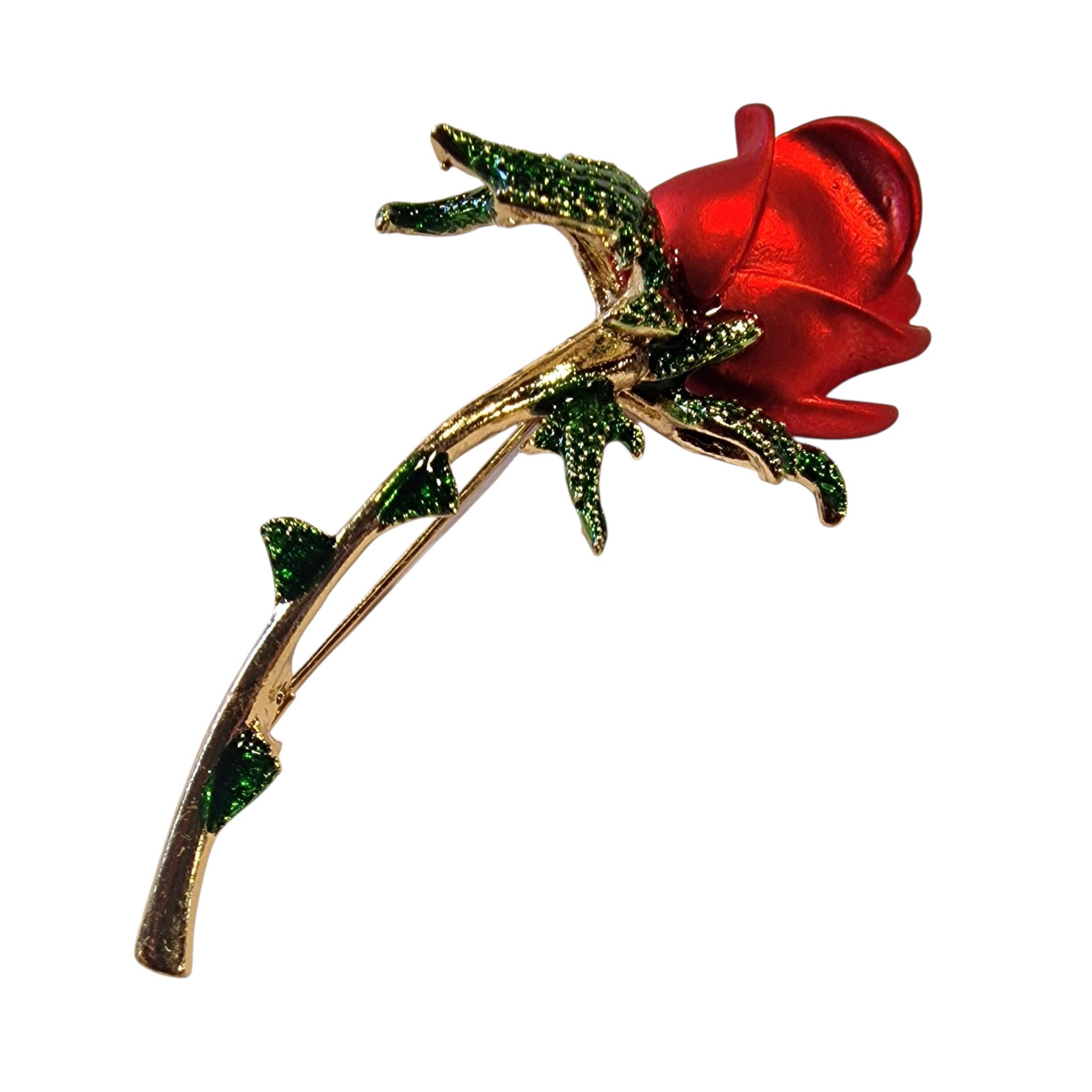 Dark-Desires Brosche Vintage Brosche rote Rose, Damen Brosche vintage Acces günstig online kaufen