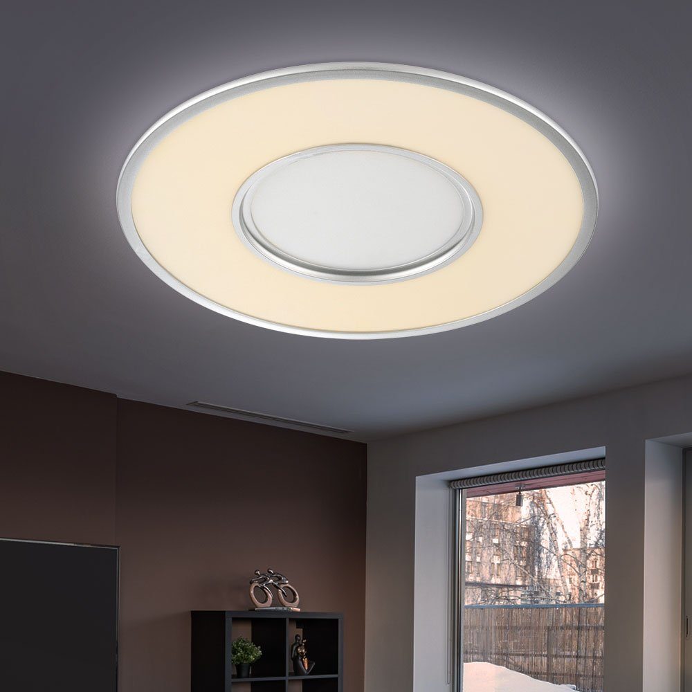 Tageslicht WOFI Neutralweiß, LED mit Warmweiß, fest Tageslichtweiß, Deckenlampe dimmbar verbaut, Deckenleuchte LED Deckenleuchte, Fernbedienung Kaltweiß, LED-Leuchtmittel
