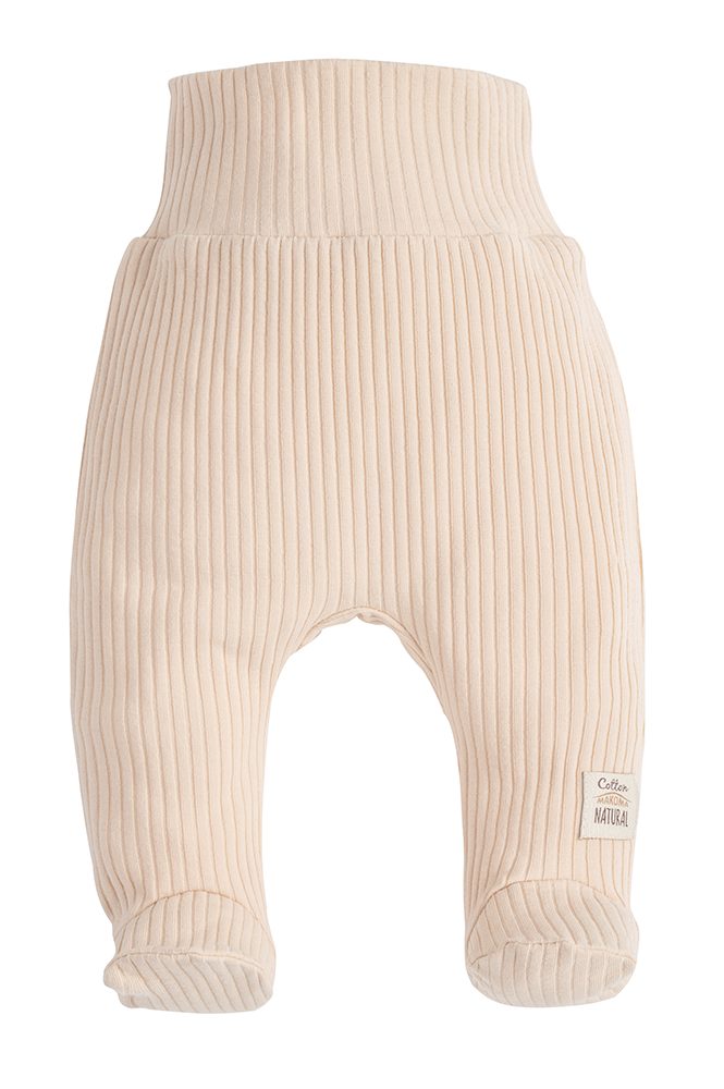 Makoma Erstausstattungspaket Baby 100% Kleidung-Set Neutral mit (Set, Wickelbody Fuß Beige -Harmony- Hose 2-tlg) Baumwolle &