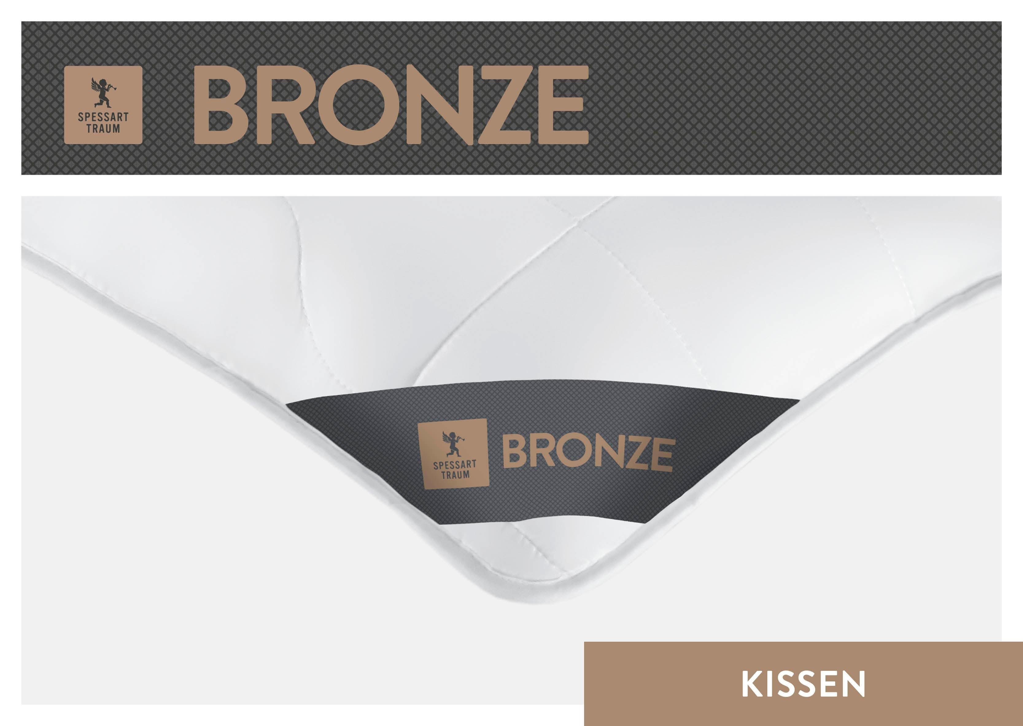 SPESSARTTRAUM Baumwollkissen Bronze, hergestellt in Deutschland, allergikerfreundlich