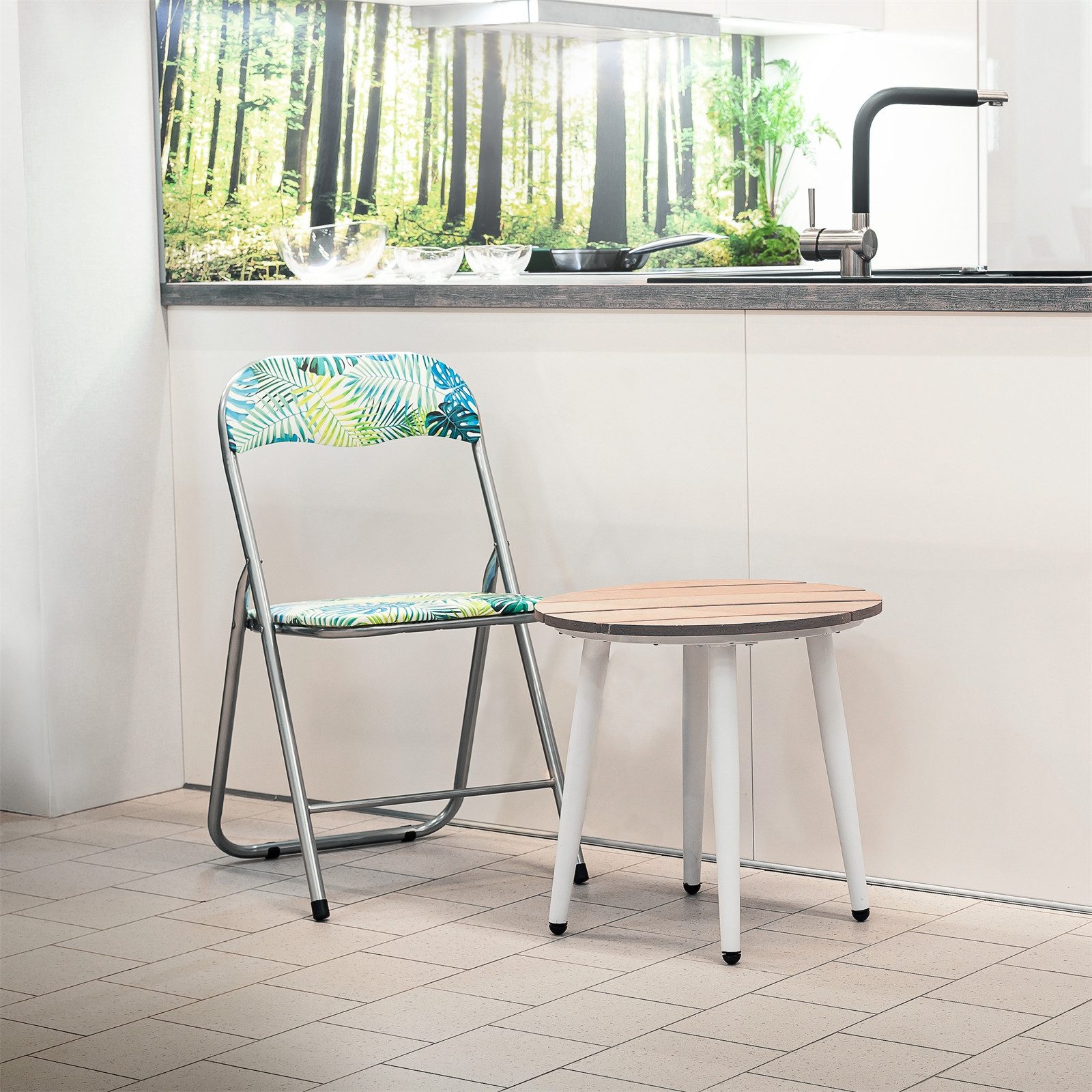 HTI-Living Klappstuhl Klappstuhl Dima Printed 2er-Set (Set, 2 St), Campingstuhl mit Motivdruck