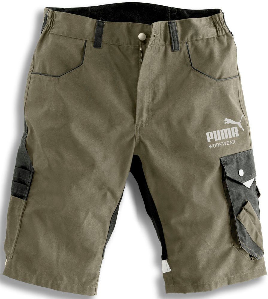 PUMA Workwear Arbeitsshorts (1-tlg) Champ oliv/carbon