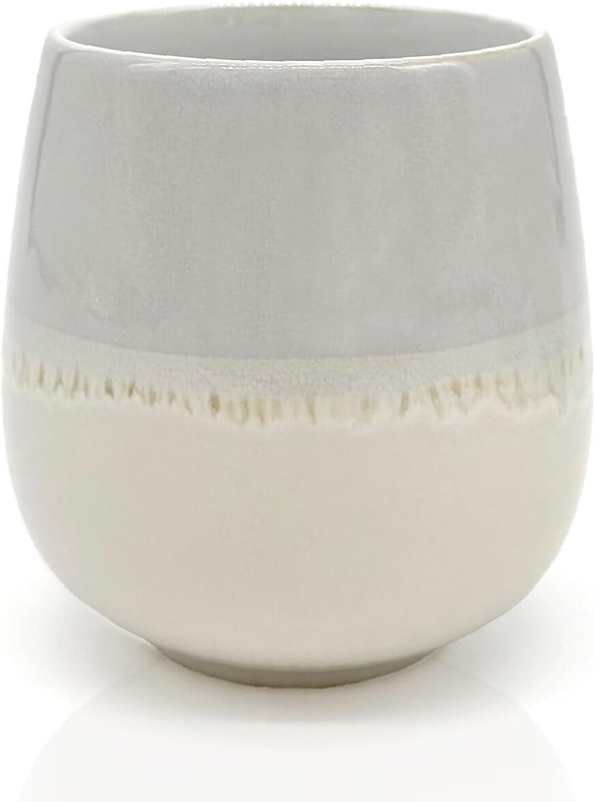 MEA LIVING Becher MEA living Tasse ohne Henkel, lasiert, 4 Motive, Handarbeit