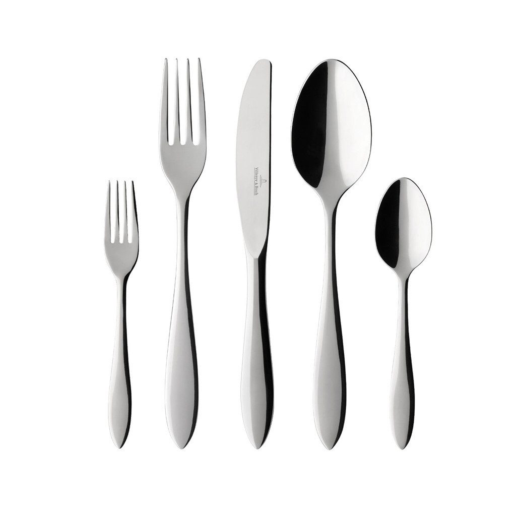 Villeroy & Boch Besteck-Set Arthur Tafelbesteck 180er Set (180-tlg), Edelstahl, Spülmaschinenfest