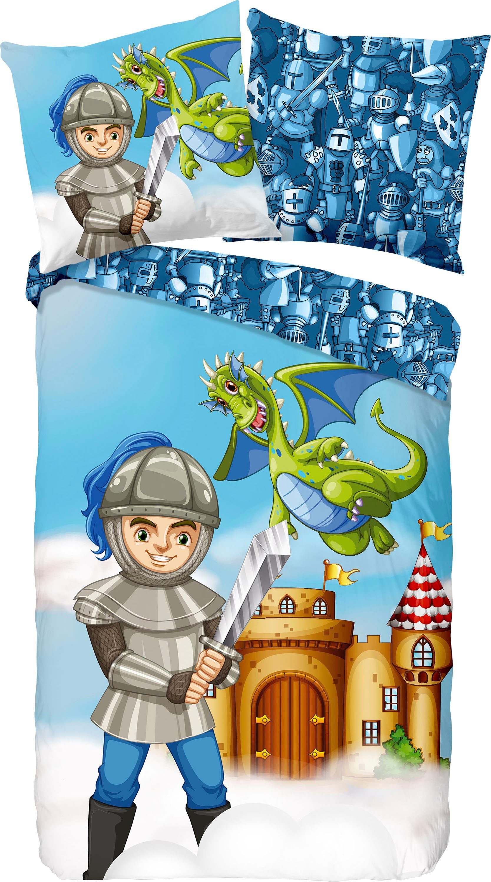 good morning Kinderbettwäsche Knight, Renforcé, 2 günstig online kaufen
