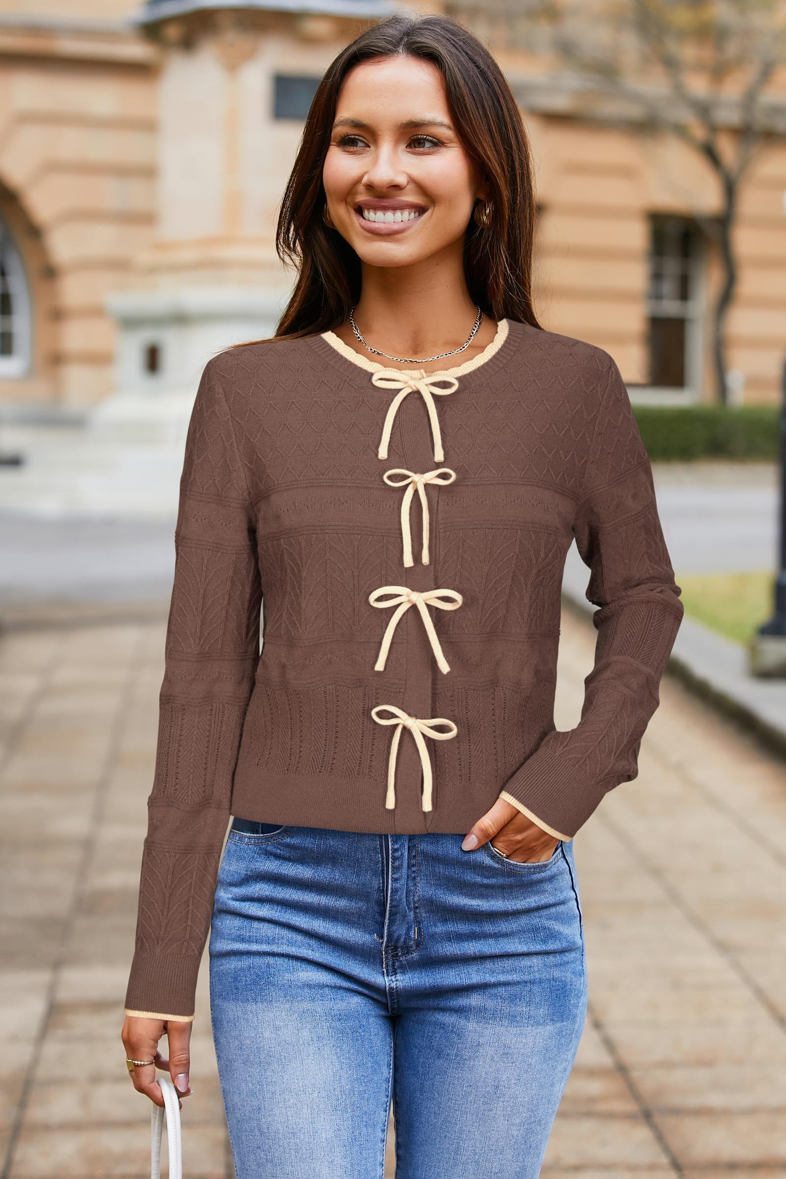 Arach&Cloz Strickjacke Arach&Cloz Damen Strickjacke Cardigan günstig online kaufen